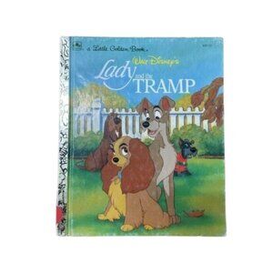 Vintage 1991 Disney's Lady and The Tramp Little Golden Book Hardcover